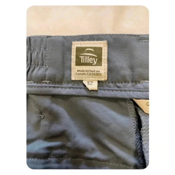 Tilley Grey Nylon Convertible Pants Cargo Shorts  Size 12 - Picture 5 of 10